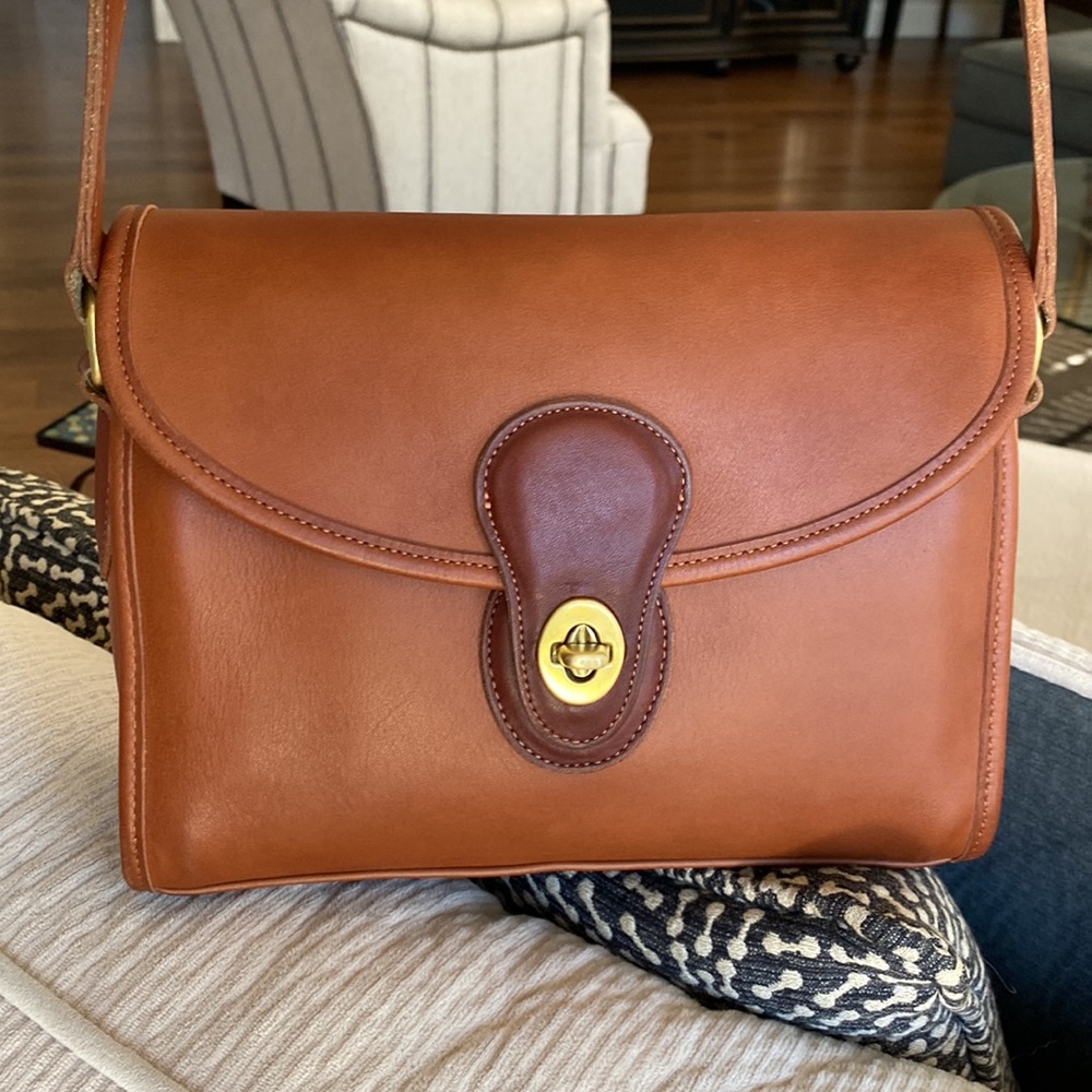 Vintage Coach Devon Shoulder Bag In British Tan. Made… Gem